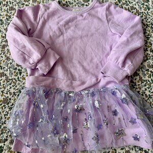 Crewcuts Lavender Star Tulle Dress Size 5